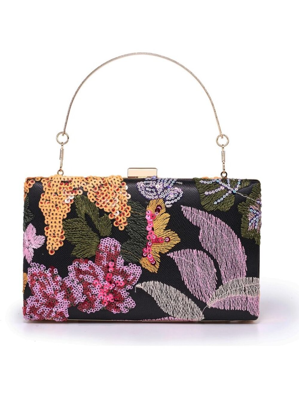〽️Women's Black Clutch Handbag Elegant Envelope Evening Shoulder Purse Bags